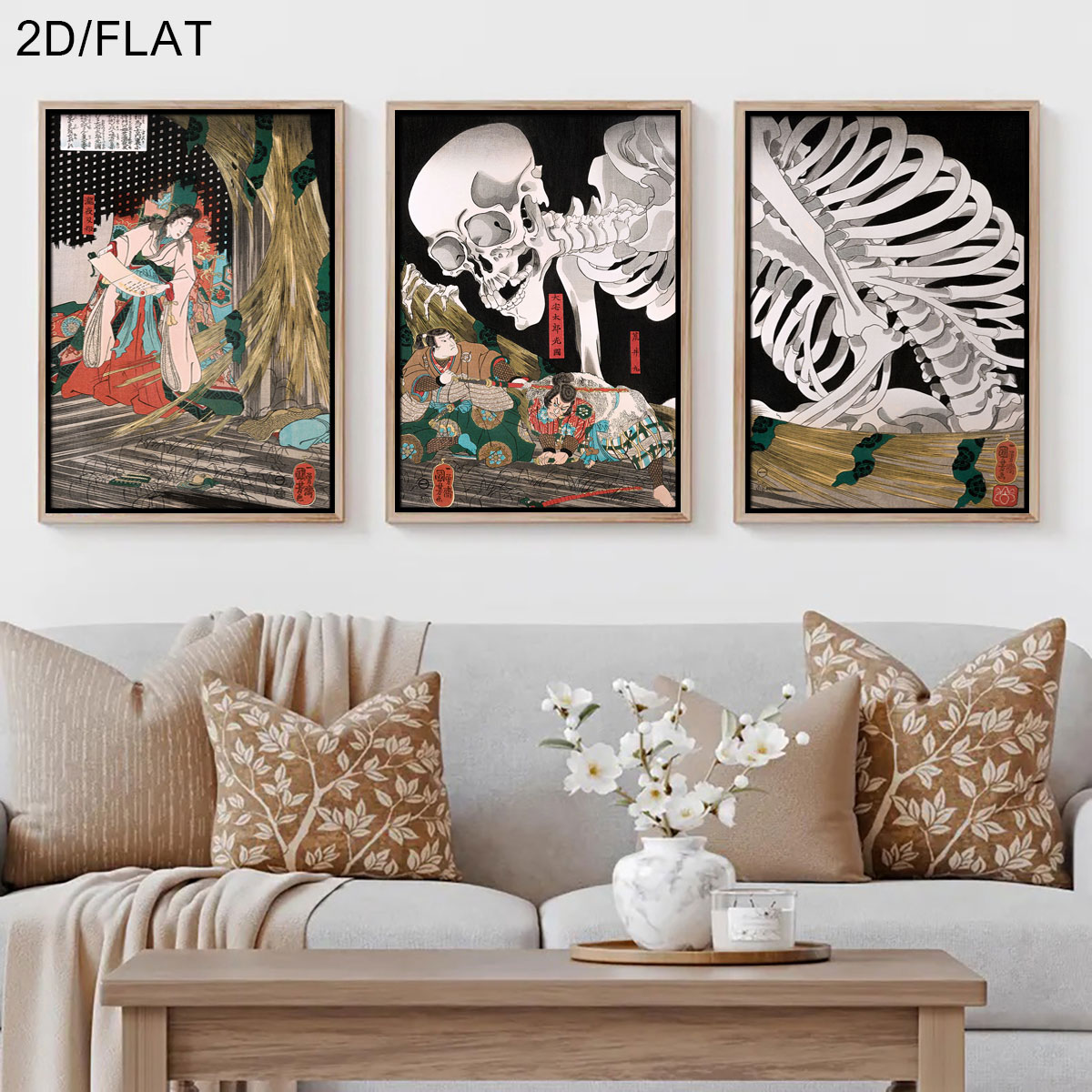Home Decor Quirky - 3 Stück Retro japanische Takiyasha The