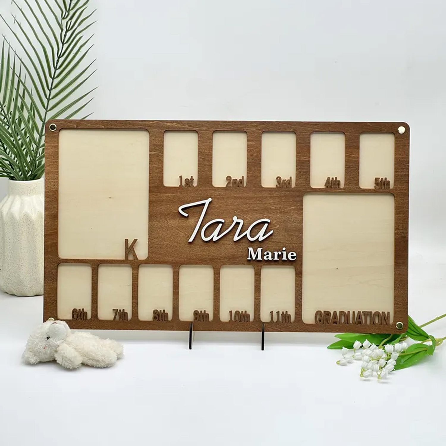 Home Decor Frames - 1 Stück Personalisierter Holz-Bilderrahmen, Wanddekoration für