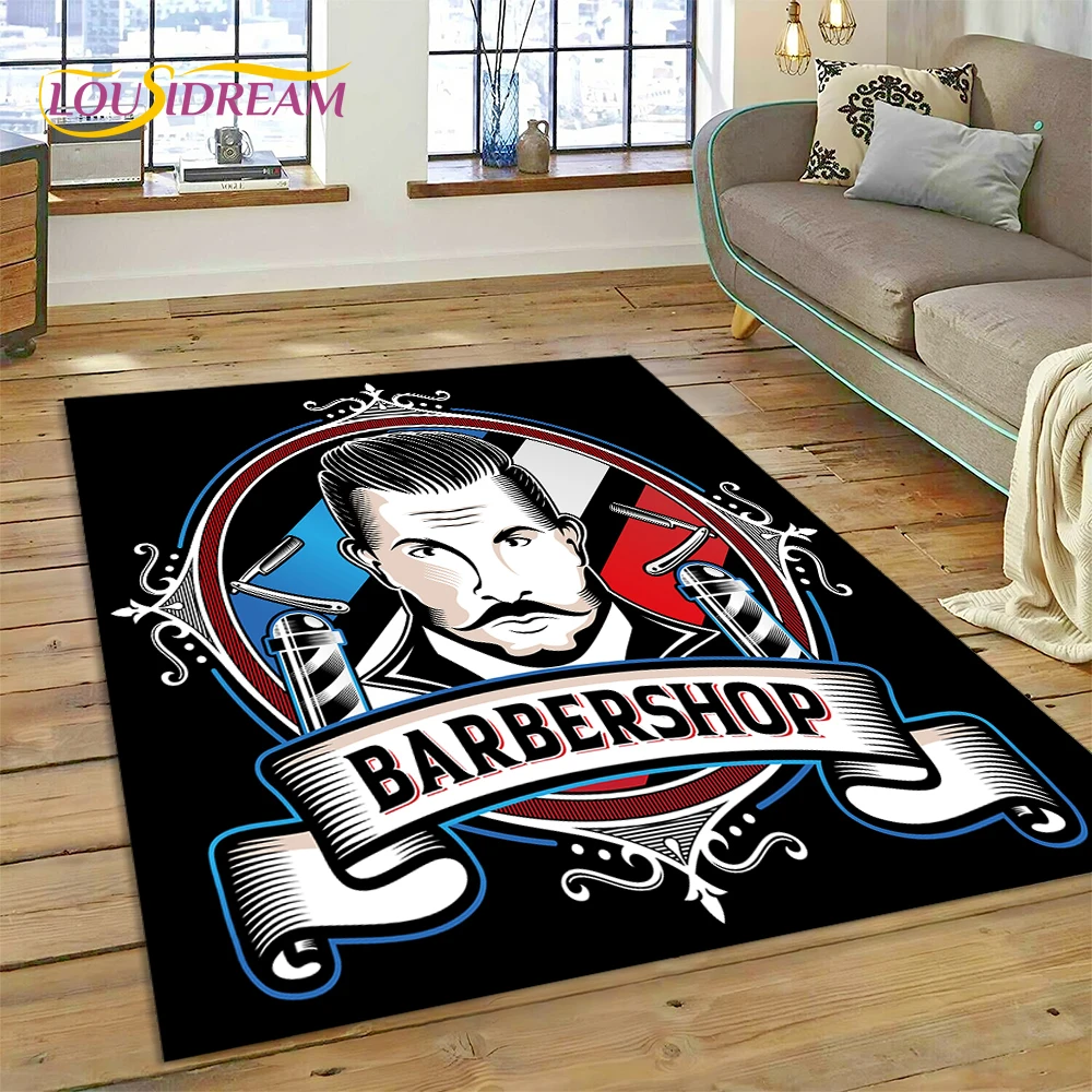 Home Decor Online Shopping - Fashion Barber Shop Logo Totenkopf Vintage