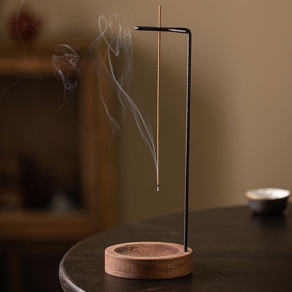 Incense Stick Holder - Kreativer umgedrehter Räucherstäbchenhalter aus Holz, runde
