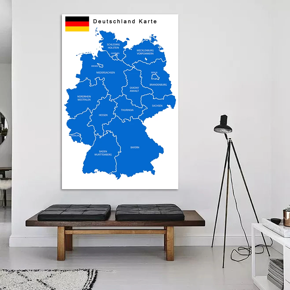 Germany Home Decor - 100*150 Cm Die Deutschland Politische Karte