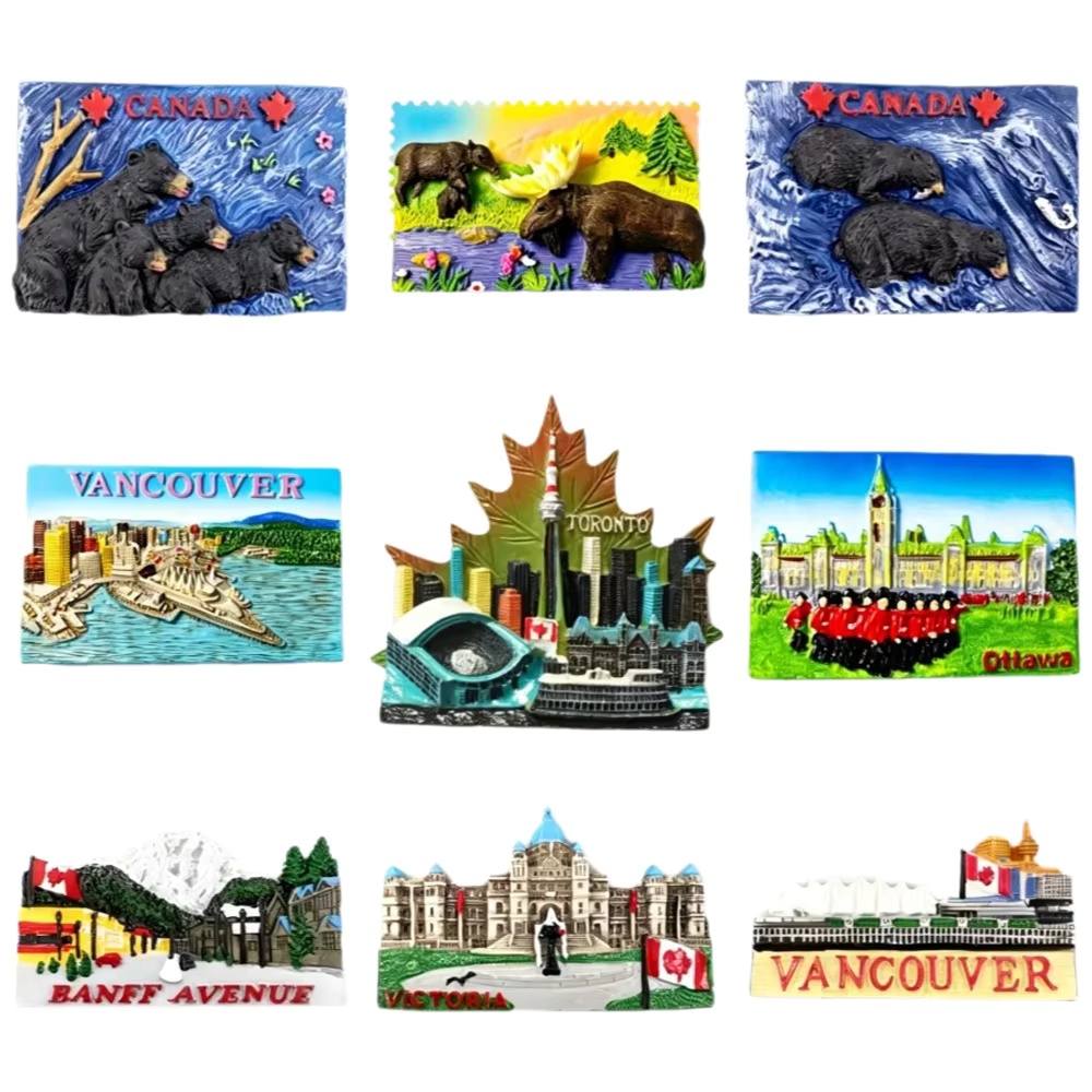 Home Decor Vancouver - Kanada Kühlschrankmagnet 3D Harz Städte-Souvenir (Vancouver