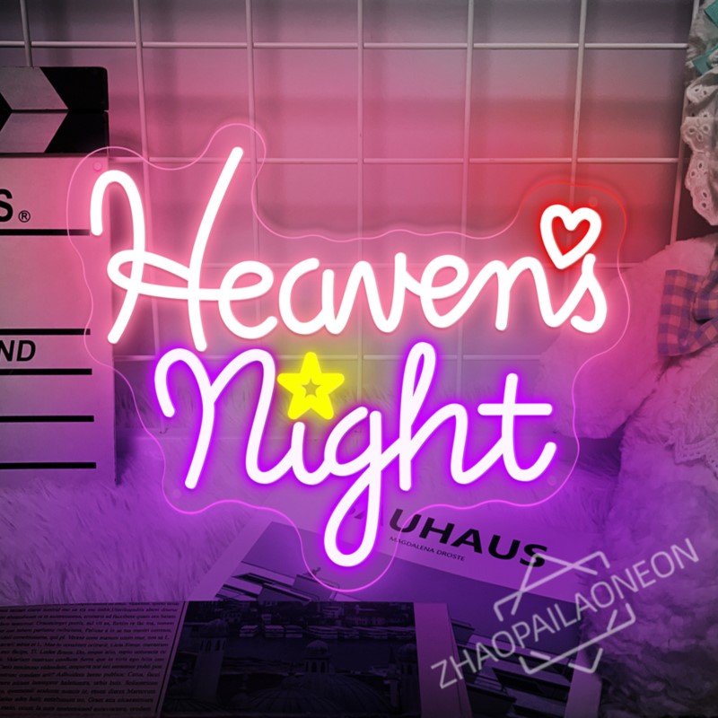 Home Decor Nearby - Heavens Night Neon Schilder Spielzimmer Wanddekoration