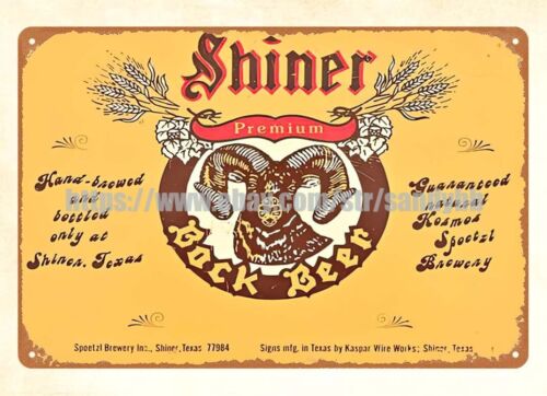 Home Decor Online Shopping - Shiner Beer Brauerei Männerhöhle Esszimmer Metallblechschild