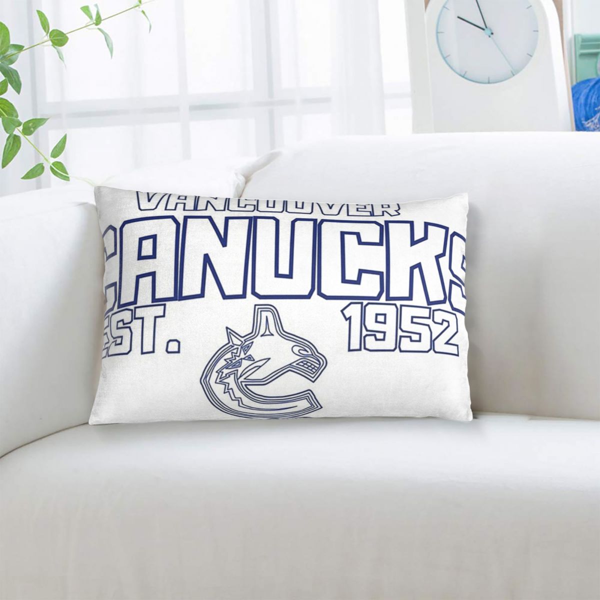 Home Decor Vancouver - Vancouver Canucks Hockey Canada Rechteckiger Kissenbezug,