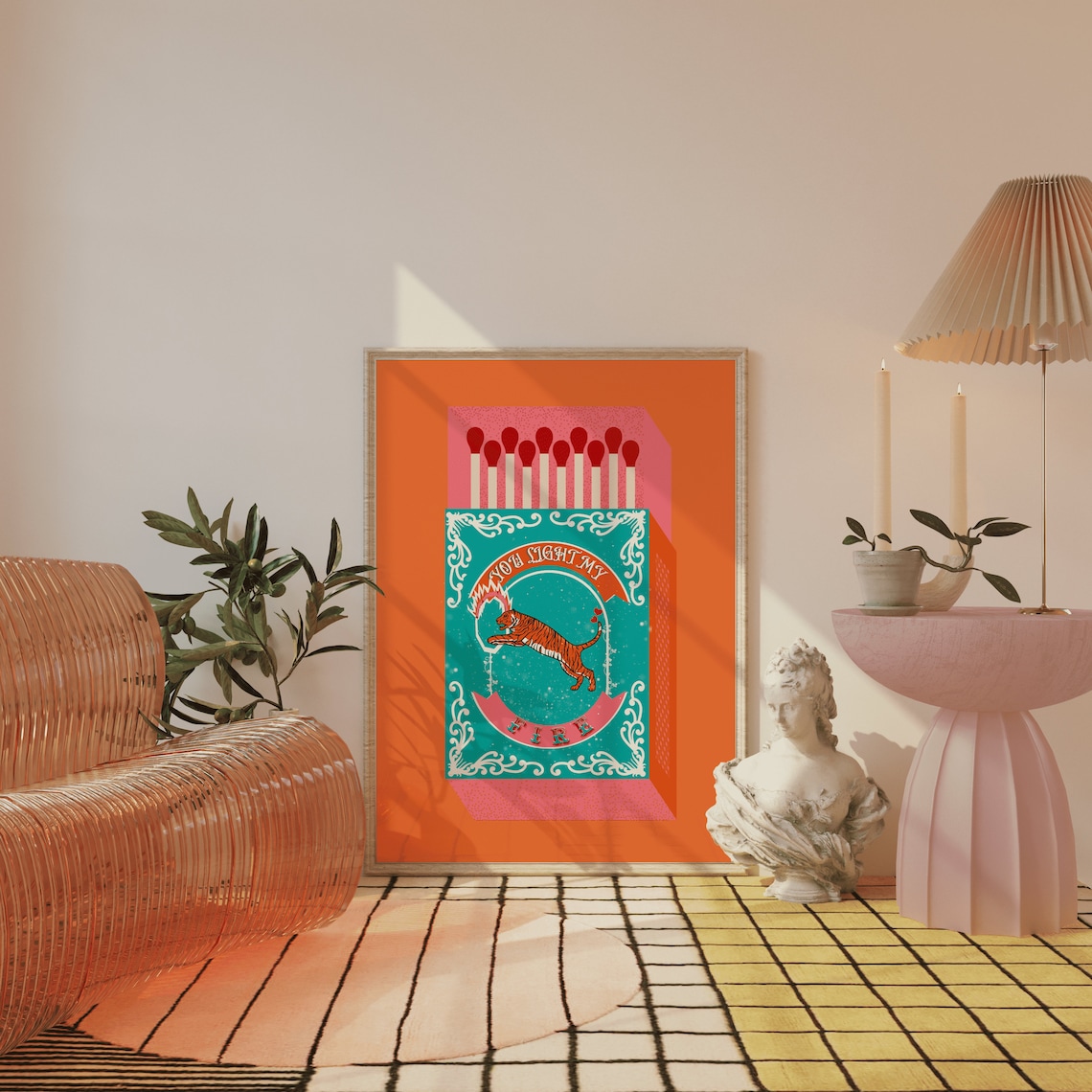 You Light My Fire Orange Match – Home Decor Orange Bewertung und Preis