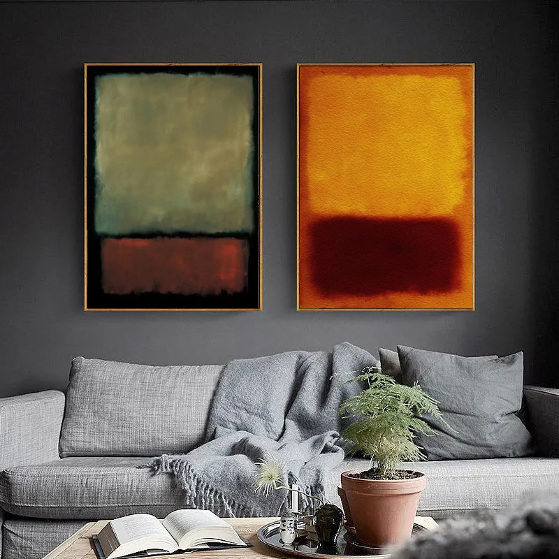 2026 Minimalistisches Farb-Wan – Home Decor Orange Bewertung und Preis