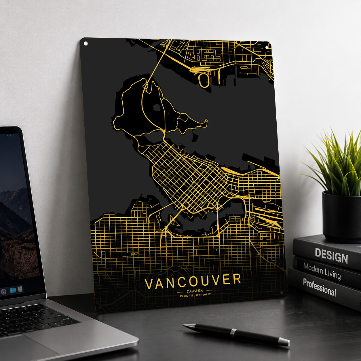 Goldene Vancouver-Stadtkarte 3 – Home Decor Vancouver Bewertung und Preis