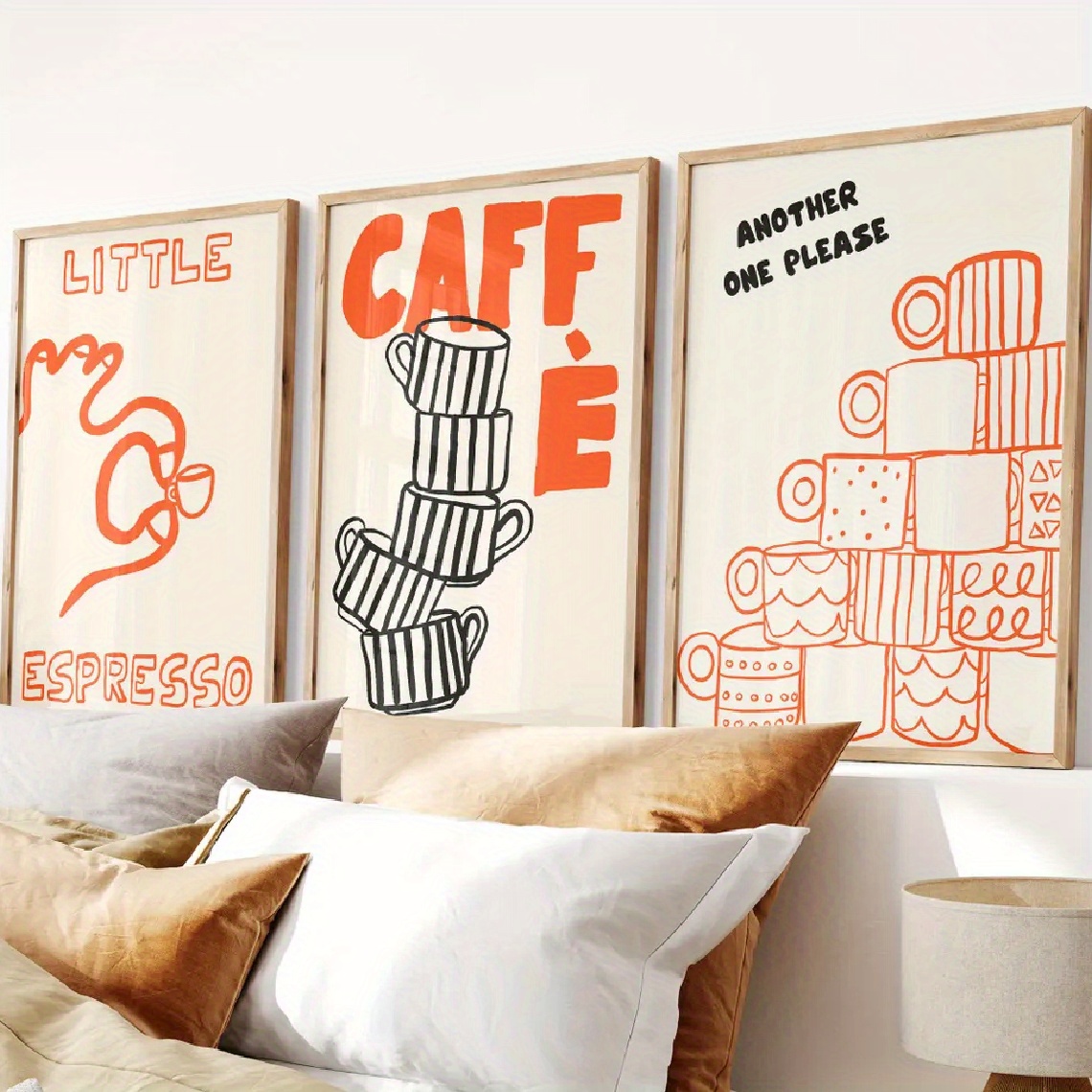 1/3 Stück italienisches Kaffee – Home Decor Orange Bewertung und Preis