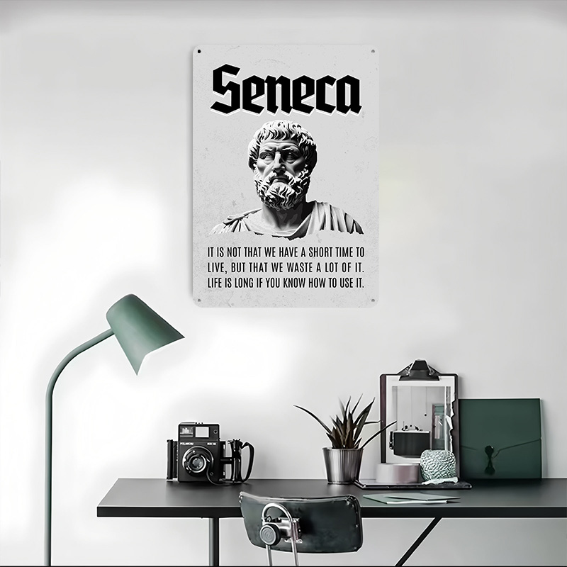 Seneca Stoic Zitat 4, Metallpo – Home Decor Quotes On Wall Bewertung und Preis