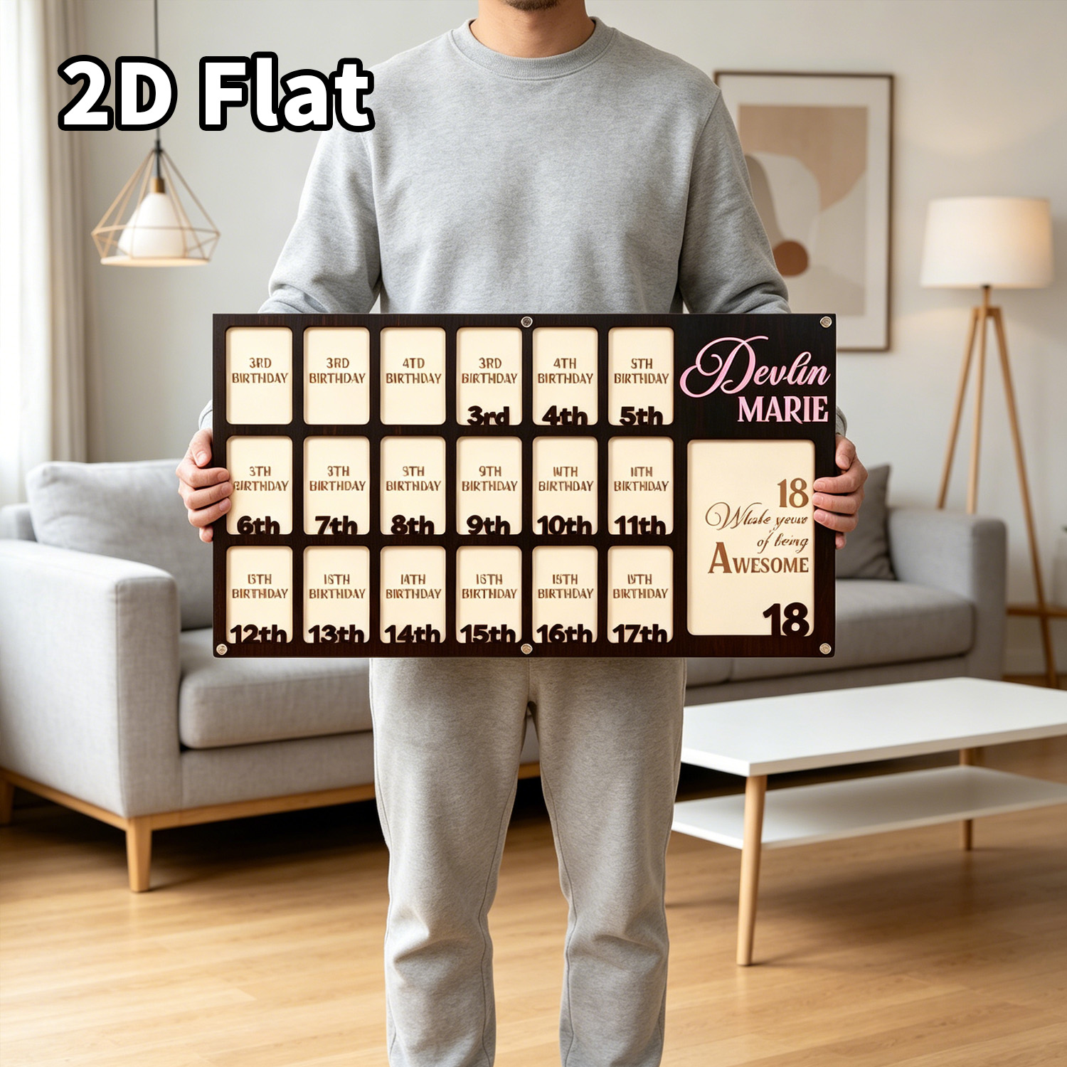 1 Stück Personalisierter Holz- – Home Decor Frames Bewertung und Preis