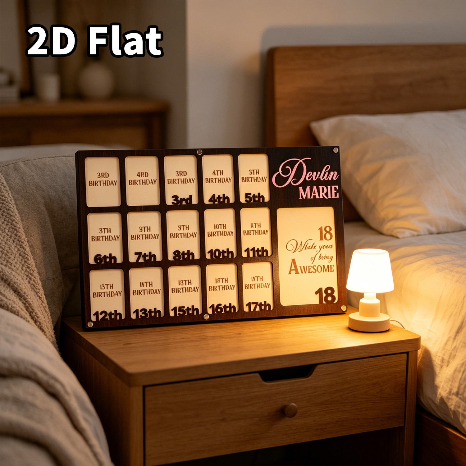 1 Stück Personalisierter Holz- – Home Decor Frames Bewertung und Preis