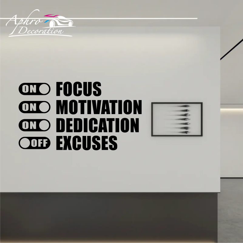 Fokus auf Motivation, keine Au – Home Decor Quotes On Wall Bewertung und Preis