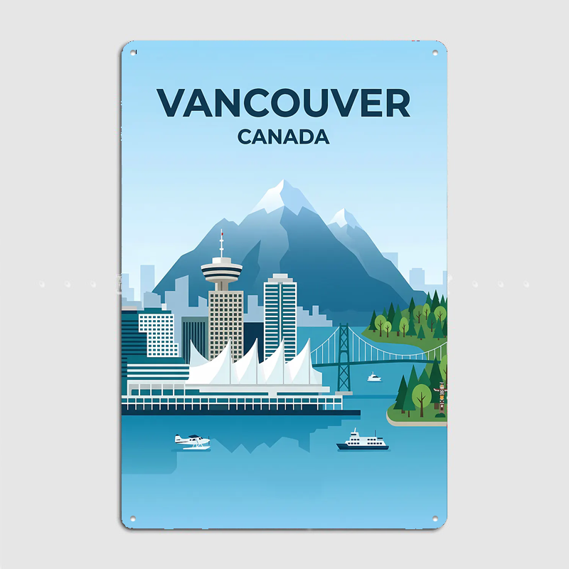 Vancouver Kanada Skyline Reise – Home Decor Vancouver Bewertung und Preis