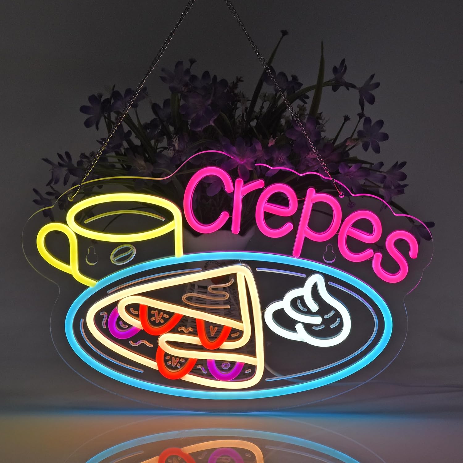 Crepes Neonschild, USB-betrieb – Home Decor Nearby Bewertung und Preis