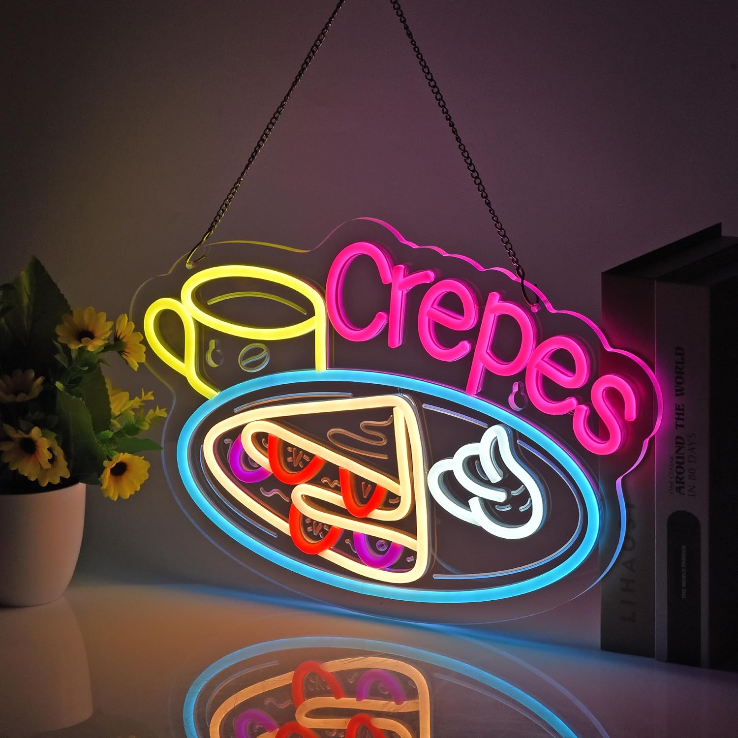 Crepes Neonschild, USB-betrieb – Home Decor Nearby Bewertung und Preis