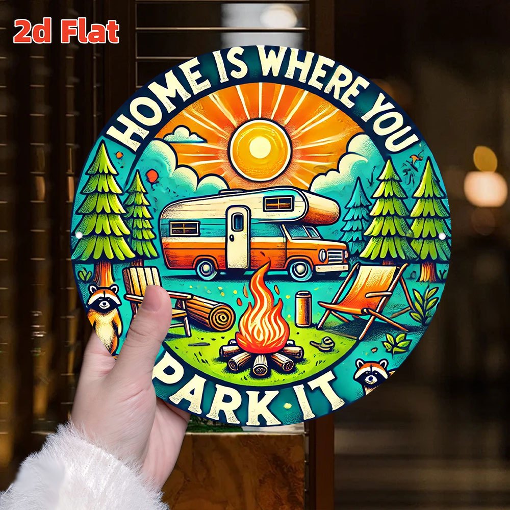 Retro-Camping-Wandkunstschild  – Home Decor Nearby Bewertung und Preis