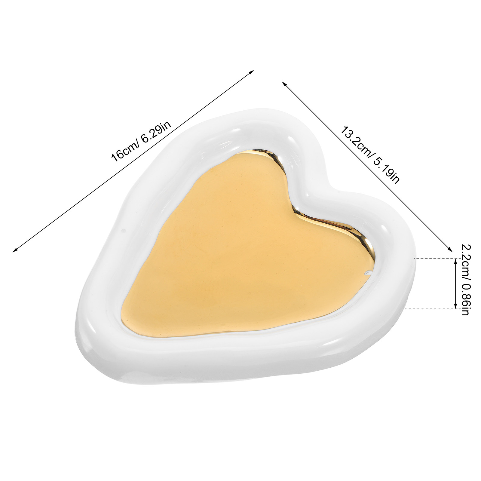Herzförmige Schmuckschale in W – Ceramic Trinket Dish Bewertung und Preis