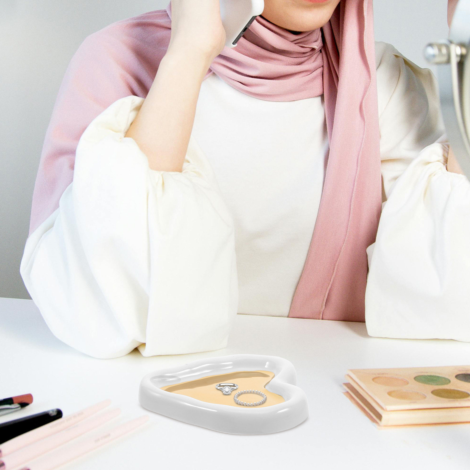 Herzförmige Schmuckschale in W – Ceramic Trinket Dish Bewertung und Preis
