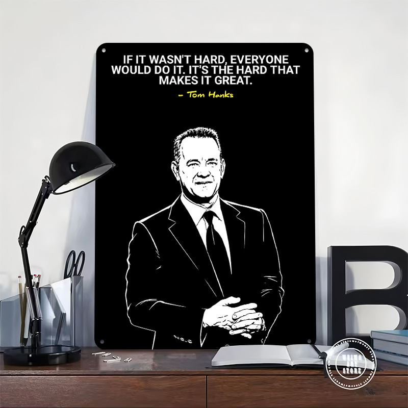 Zitat von Tom Hanks über Harte – Home Decor Quotes On Wall Bewertung und Preis