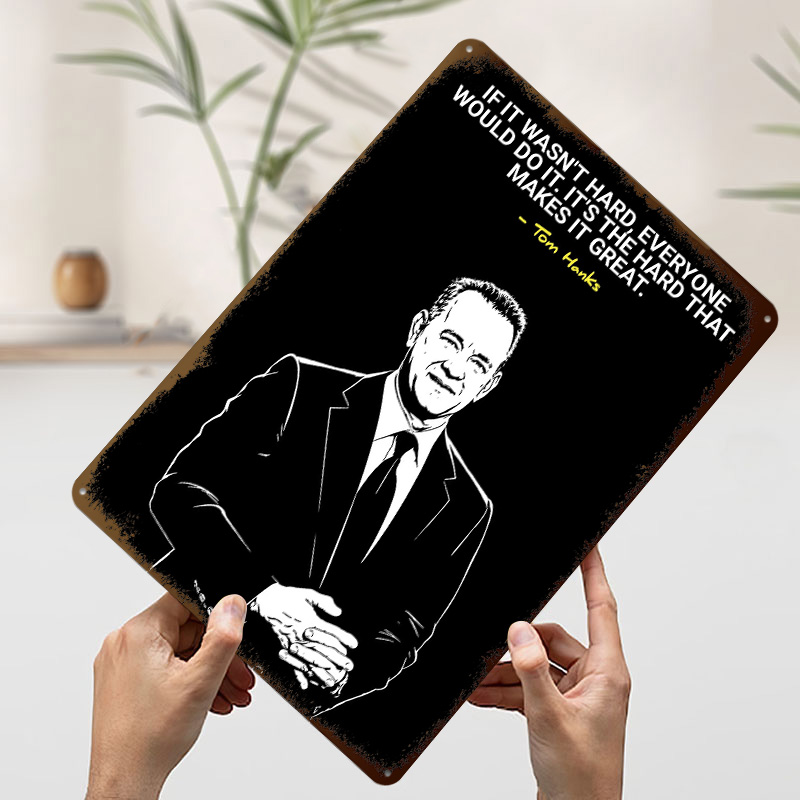 Zitat von Tom Hanks über Harte – Home Decor Quotes On Wall Bewertung und Preis