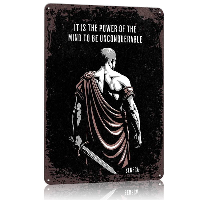 Seneca Stoic Zitat Metall Post – Home Decor Quotes On Wall Bewertung und Preis