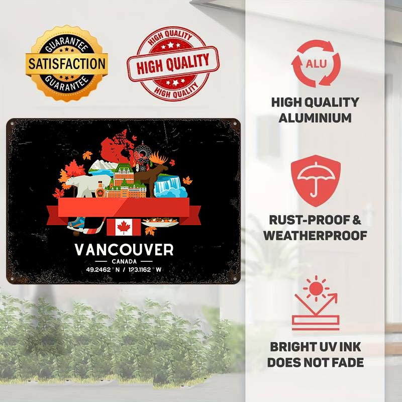 Vancouver Stadtplan Gedrucktes – Home Decor Vancouver Bewertung und Preis