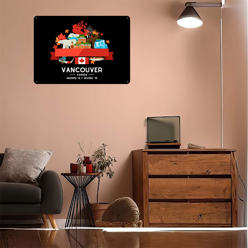 Vancouver Stadtplan Gedrucktes – Home Decor Vancouver Bewertung und Preis