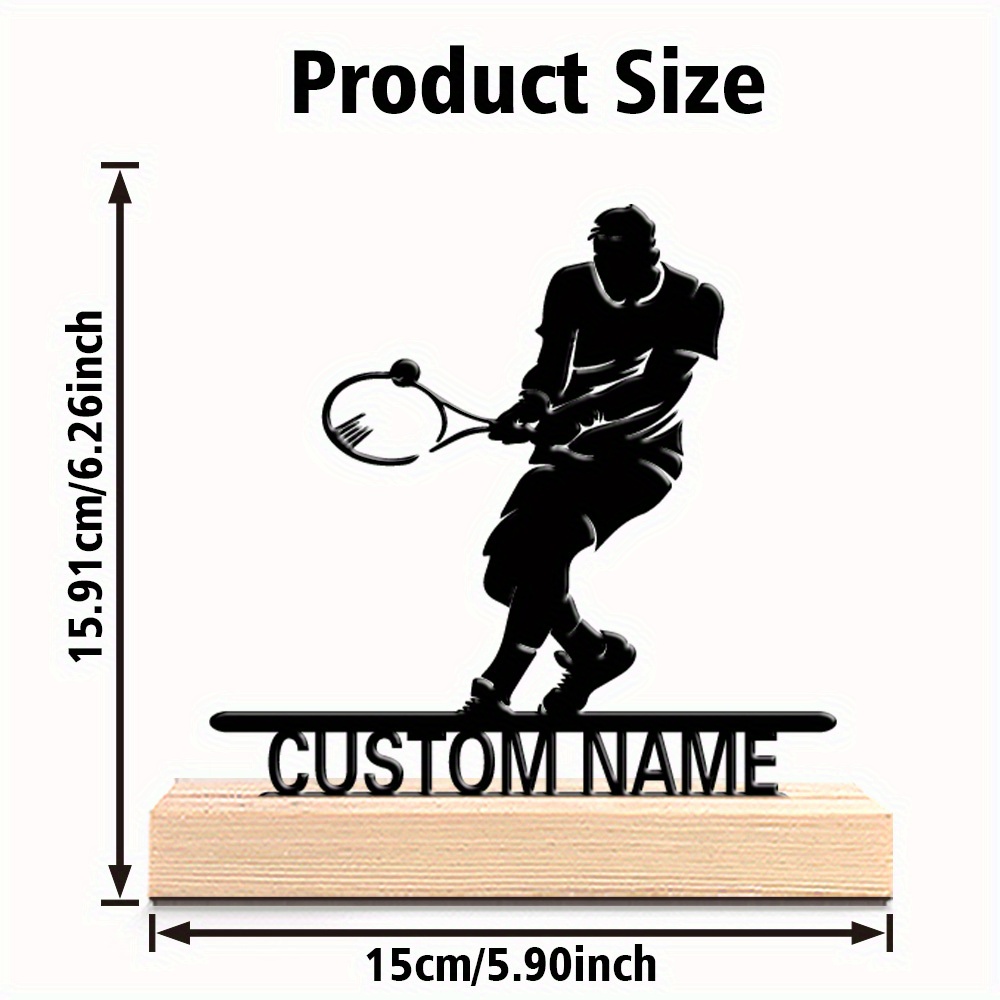 Personalisierte Tennisspieler- – Home Decor Quirky Bewertung und Preis
