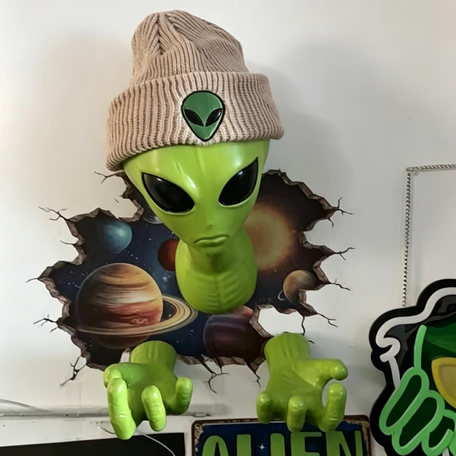 1 grüner Alien-Anhänger, 3D-Al – Home Decor Quirky Bewertung und Preis
