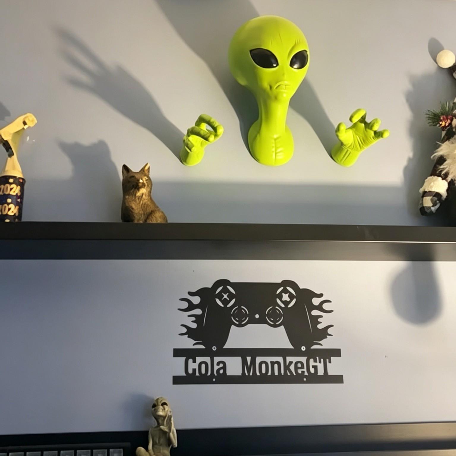1 grüner Alien-Anhänger, 3D-Al – Home Decor Quirky Bewertung und Preis
