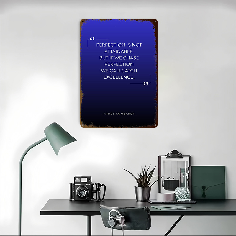 Vince Lombardi Zitat über Perf – Home Decor Quotes On Wall Bewertung und Preis