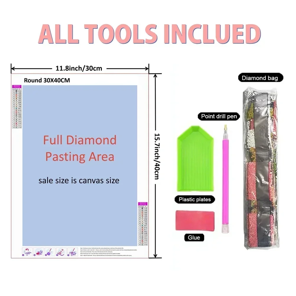 5D-Diamant-Kunst-Malerei-Set z – Home Decor Vancouver Bewertung und Preis