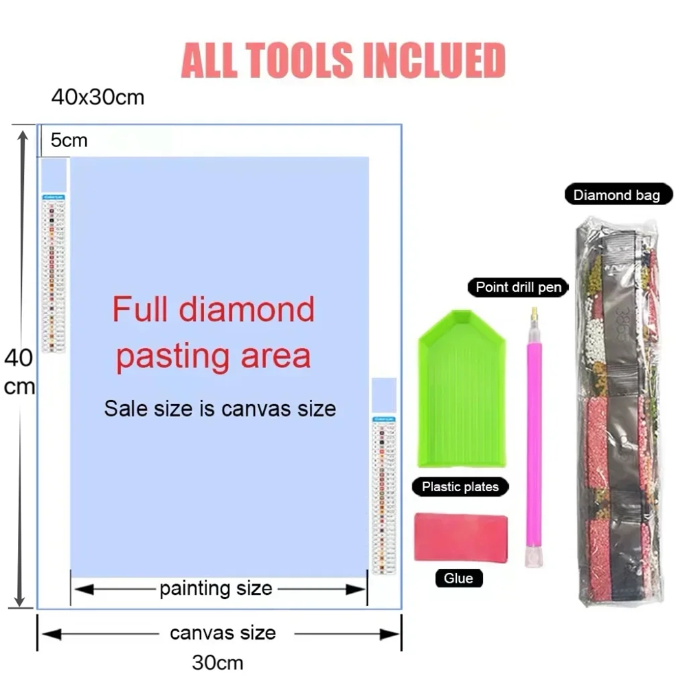 5D-Diamant-Kunst-Malerei-Set z – Home Decor Vancouver Bewertung und Preis