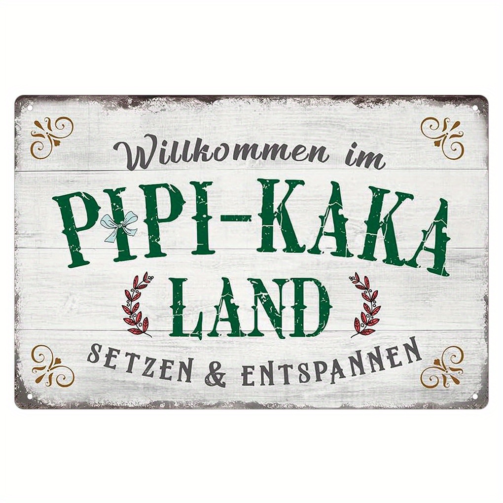 - Vintage Pipi-Kaka Land Metal – Germany Home Decor Bewertung und Preis